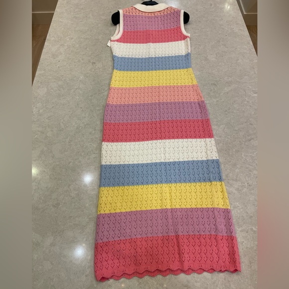 English Factory Knit Stripe Sleeveless Dress In Multi Size S - Picture 8 of 16